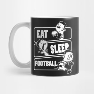 Eat Sleep Football - American Foot ballplayer Gift design Mug